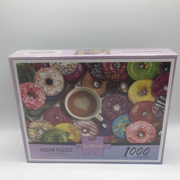 Other - Nattork Delicious Donuts 1000 Piece Puzzle-NEW SEALED